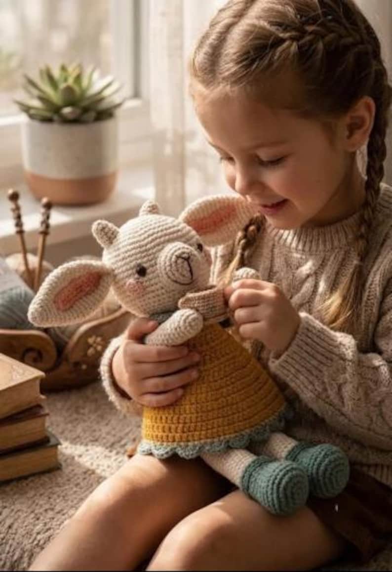 Crochet Sheep Amigurumi Pattern, Cute Lamb Plush Toy Tutorial, Farm ...