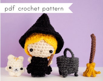 The Witch amigurumi pattern. Pdf crochet pattern