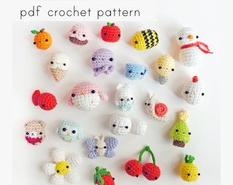 24 mini amigurumi pattern. Pdf crochet pattern