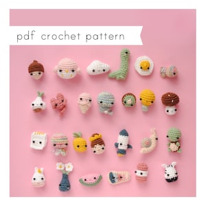 A-Z tiny amigurumi pattern collection. Pdf crochet patterns
