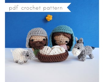Nativity Amigurumi Pattern – Mini Christmas Crochet Set PDF