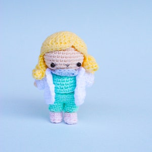 Mini Dress Up Doll Adventures: Doctor, Engineer, Firefighter Outfits & Doll Amigurumi Pattern. Pdf crochet pattern image 3