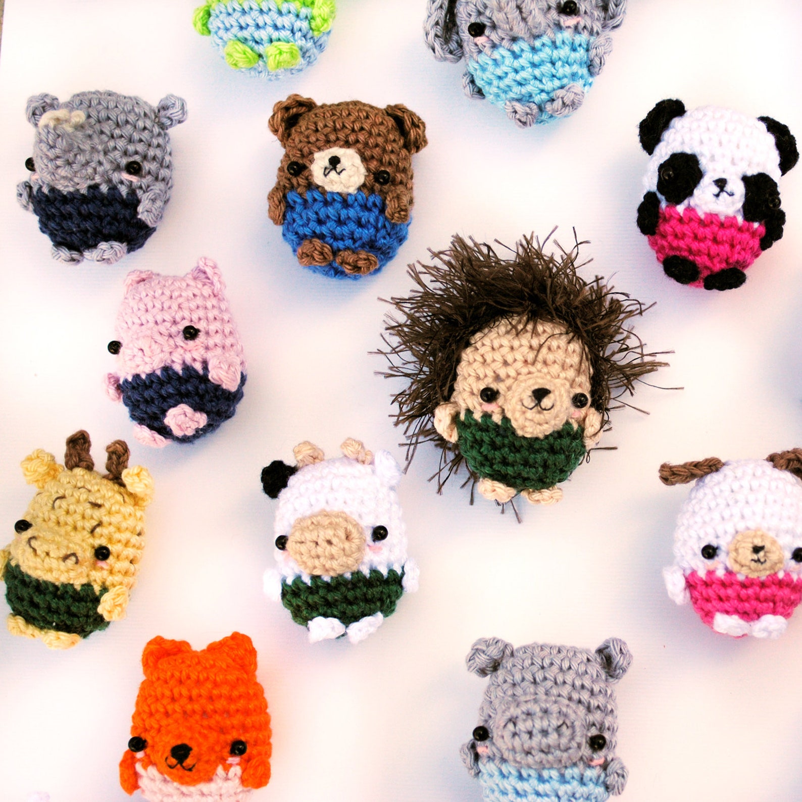 30 amigurumi animals pattern. Mini amigurumi. Pdf crochet | Etsy