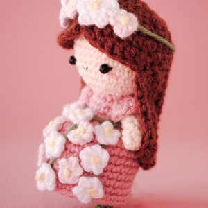 Flower Girl amigurumi doll pattern. Pdf crochet pattern image 4