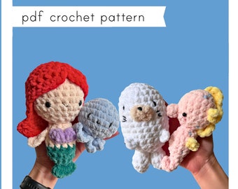 Under the Sea amigurumi patterns. Pdf crochet pattern