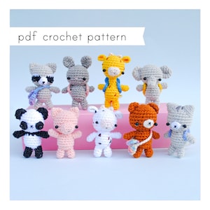 Animal Friends Amigurumi Pattern. Pdf pattern.
