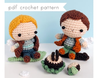 Fairy Boy amigurumi pattern. Pdf crochet pattern