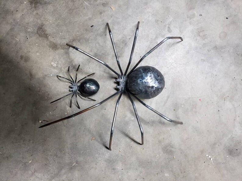 Metal Spider Sculpture Etsy