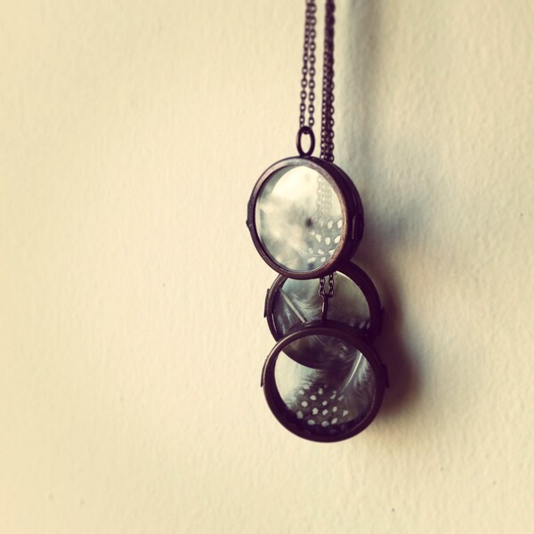 Shadow Box Locket Etsy