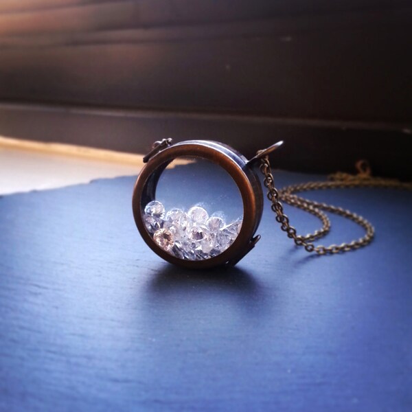 Shadow Box Locket Etsy