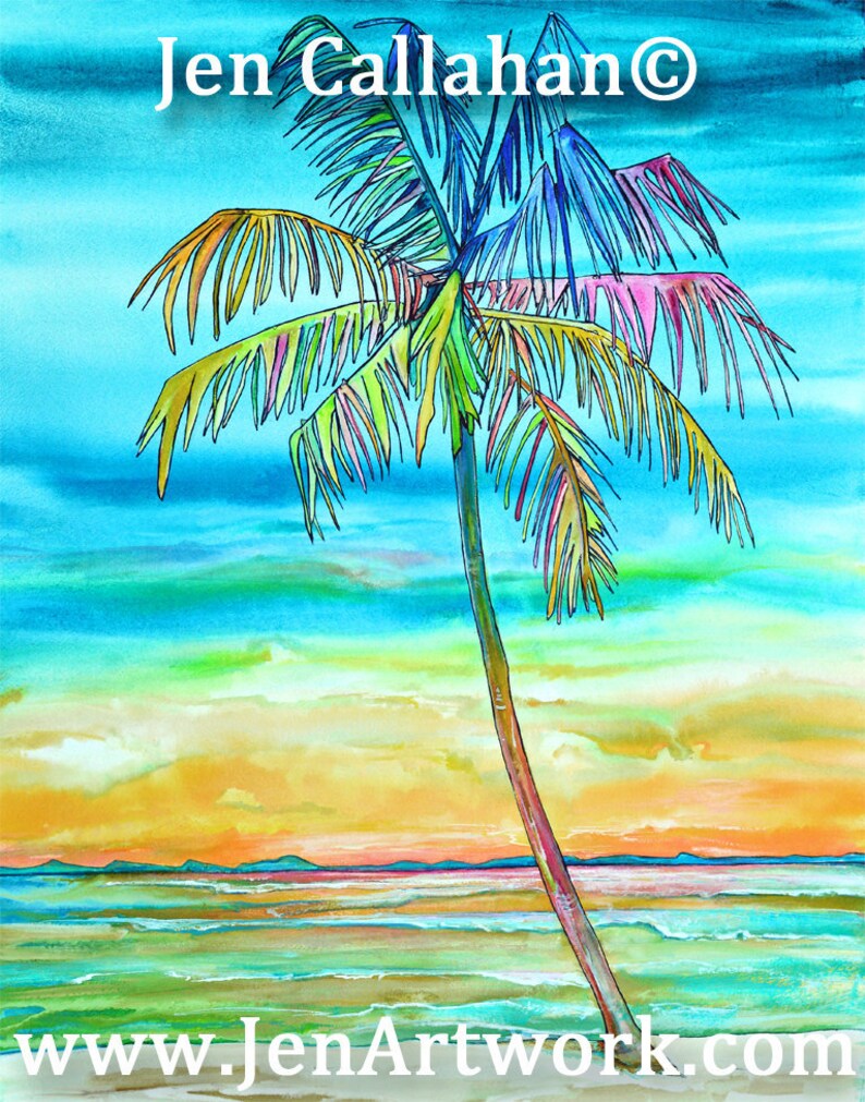 Palm Tree Cutting Board Palm Tree Tile Palm Tree Kitchen Etsy