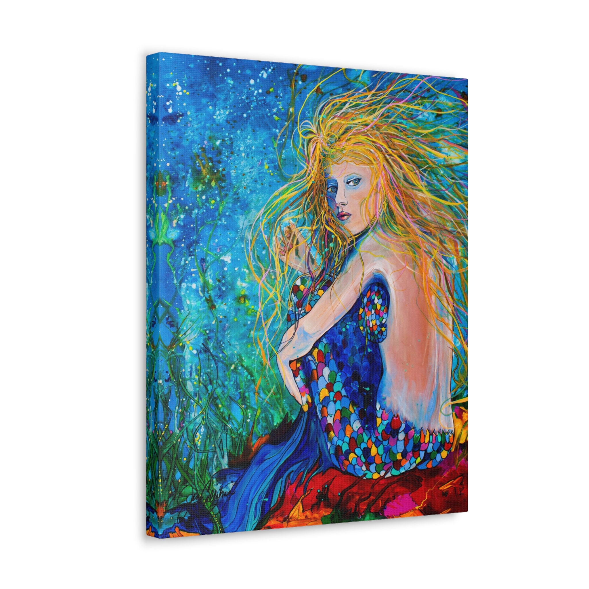 Abstract Mermaid Painting