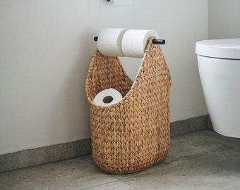 Loo Roll Holder And Storage Basket