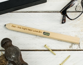 Personalised Spirit Level Pencil