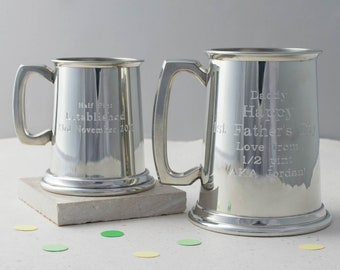 Personalised Engraved Pewter Tankard