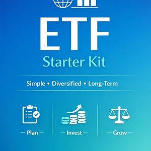 ETF Starter Kit – Simple & Diversified Long‑Term Investing Guide (Digital Download)