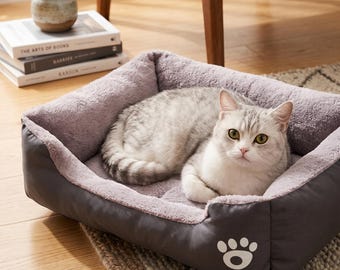 Zachte orthopedische hondenslaapbank | Winterwarme wasbare matras voor huisdieren | Gezellige katten- en middelgrote hondenmand