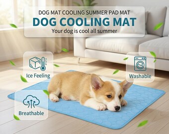 Koelmat voor honden voor de zomer, herbruikbaar koelkussen voor kleine en grote honden, comfortabel koelbed voor katten, duurzame koeldeken voor de bank