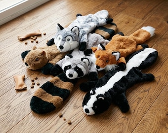Grappig pluche hondje voor Halloween | Duurzaam piepend dierenspeeltje | Huisdierspeeltje zonder vulling