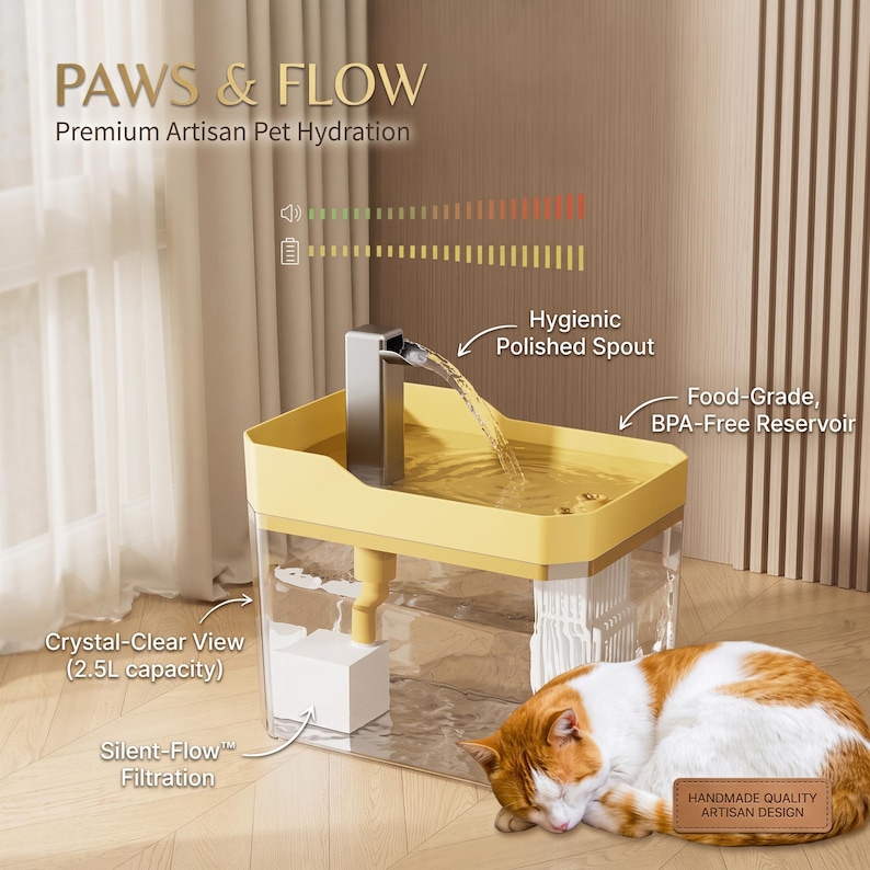 Electric Pet Water Fountain, Cat Hydration Fountain, Smart Water Dispenser, Circulating Water Bowl, Low Noise Pet Fountain, Fresh Water Bowl, Pet Water Feeder, Cat Essentials
