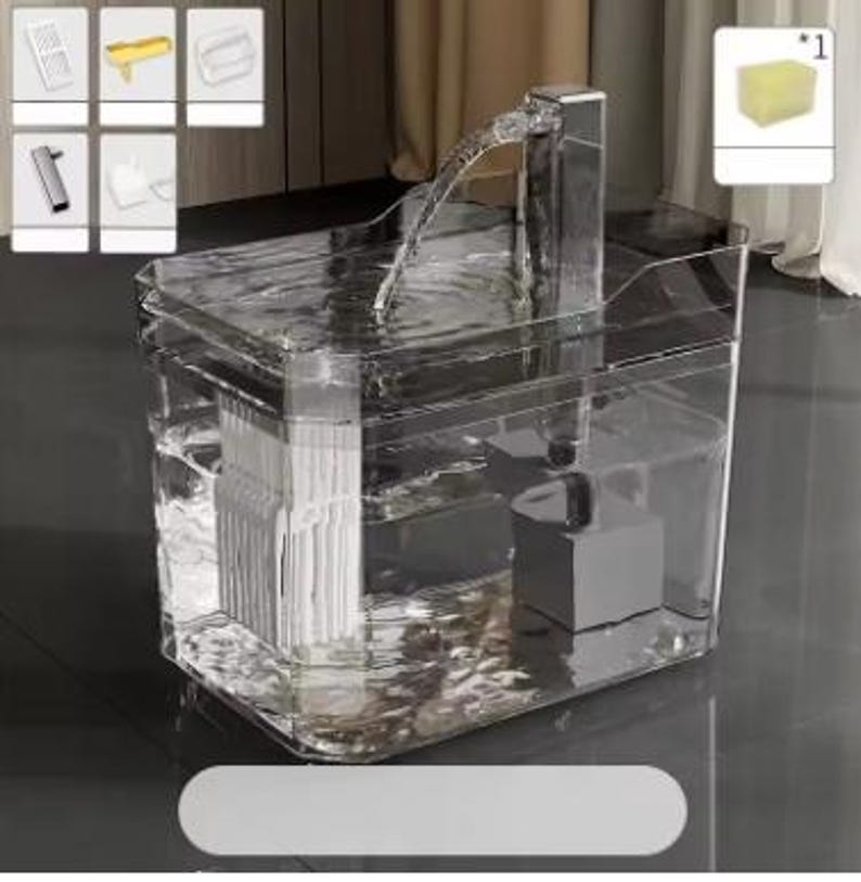 Premium Cat Water Fountain, USB Electric Pet Fountain, Filtered Water Dispenser, Automatic Cat Drinking Bowl, Low Noise Water Fountain, Cat Water Station, Pet Hydration Bowl, Fresh Water Dispenser, Cat Supplies, Pet Accessories