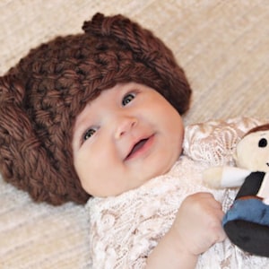 Princess Leia Baby Beanie