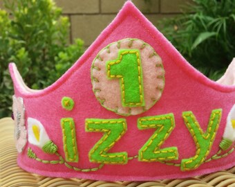 Personalized Felt Birthday Crown