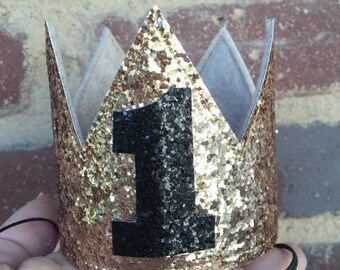 Personalized Birthday Glitter Crown