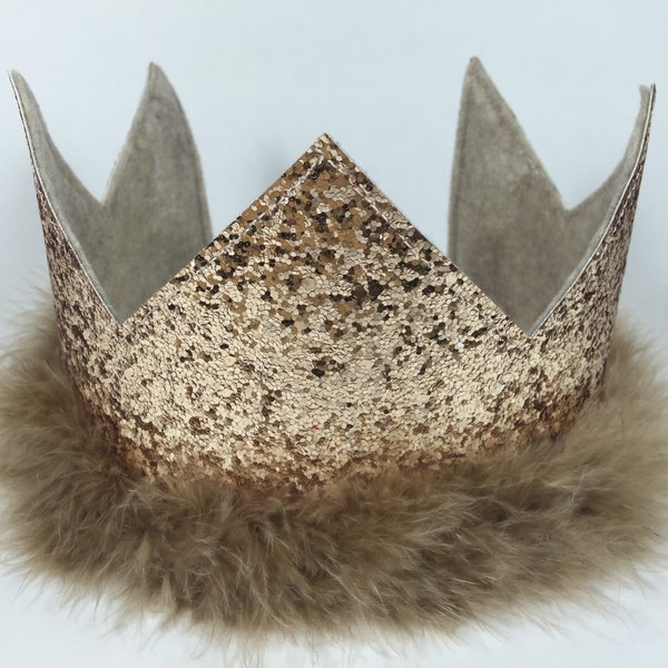 Felt and Fur Birthday/Costume Crown - DELUXE Version, Large - Where the Wild Things Are - King of All the Wild Things