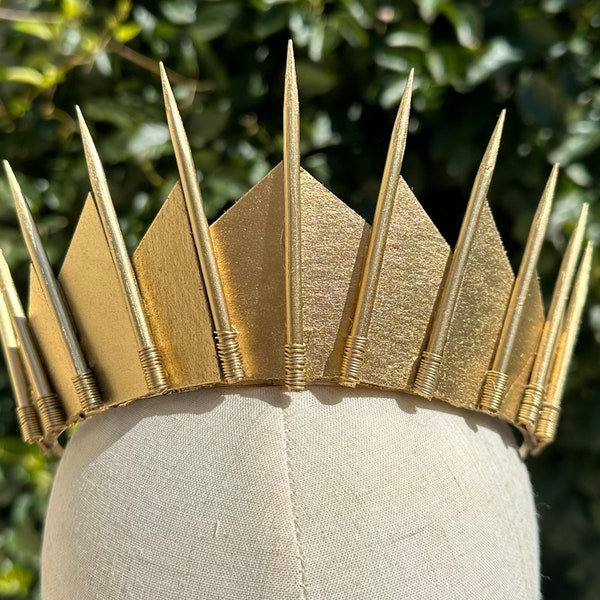 Halo Crown, Sunburst Crown, Embellished Headpiece, Gold Halo, Halo Headpiece, Gold Crown, Festival Crown, Sun Crown, Halo Headband, Sun God