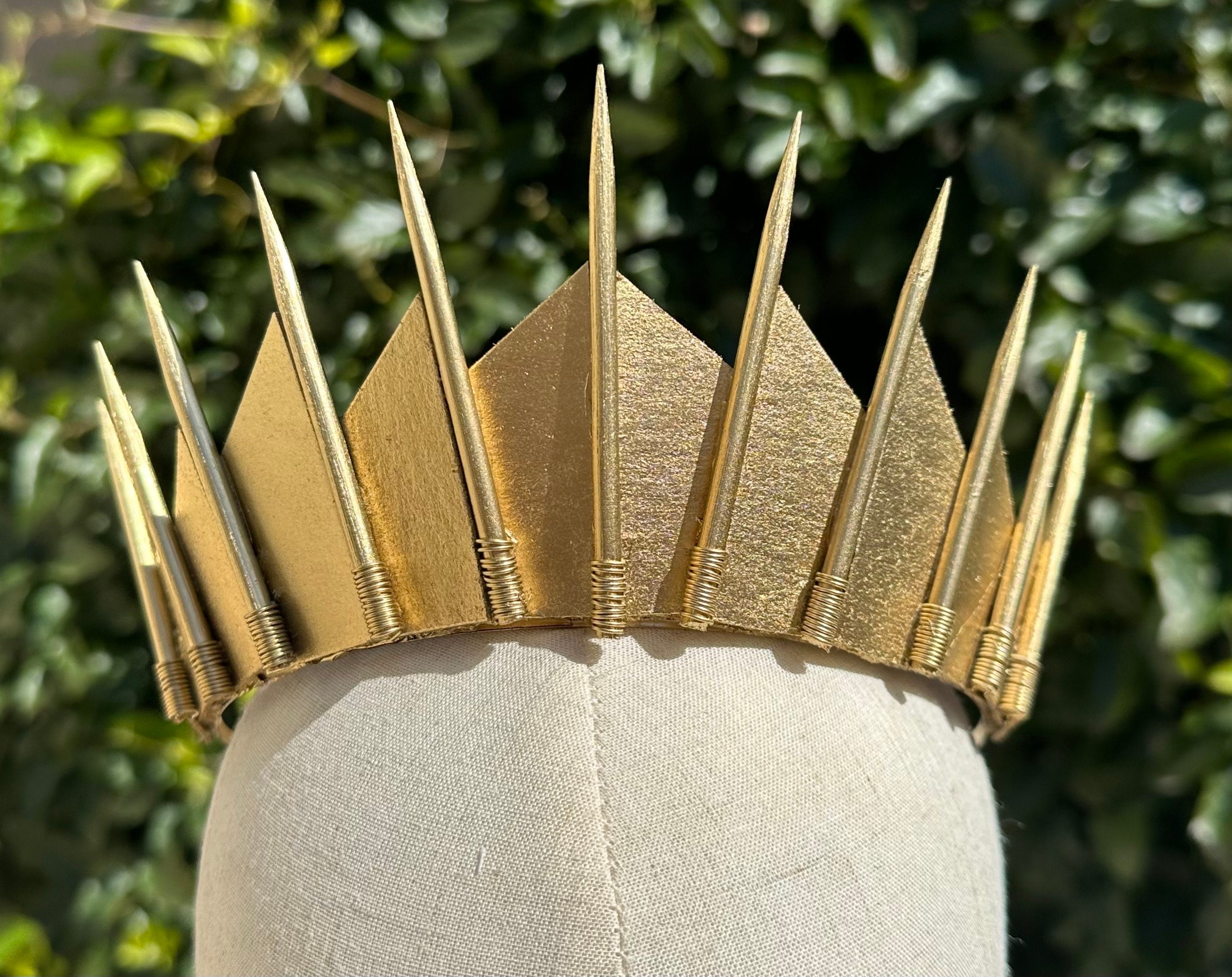 Halo Crown, Sunburst Crown, Embellished Customizable, Gold Halo, Halo Headpiece Sunburst Halo Crown, Gold Embellished Halo Crown, Sun  main image 3