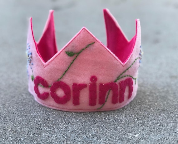 Embroidered Personalized Felt Birthday 