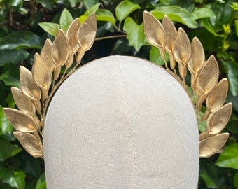 Halo Crown - Wreath Crown - Laurel Wreath Crown - Greek God Crown - Leaf Halo - Laurel Wreath Halo Crown - Bridal Crown - Bridal Leaf Crown