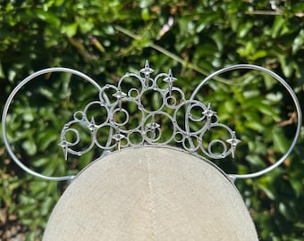 Glinda Crown, Glinda Minnie Ears, Glinda Headpiece, Glinda Bubble Crown, Glinda Cosplay, Wicked Cosplay, Glinda Costume, Glinda Mickey Ears
