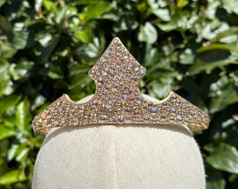 Sleeping Beauty Crown, Sleeping Beauty Tiara, Aurora Crown, Aurora Tiara, Gold Tiara, Sleeping Beauty Cosplay, Swarovski Tiara, Disney Crown