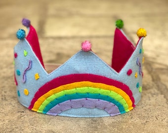 Personalized Felt Birthday Crown