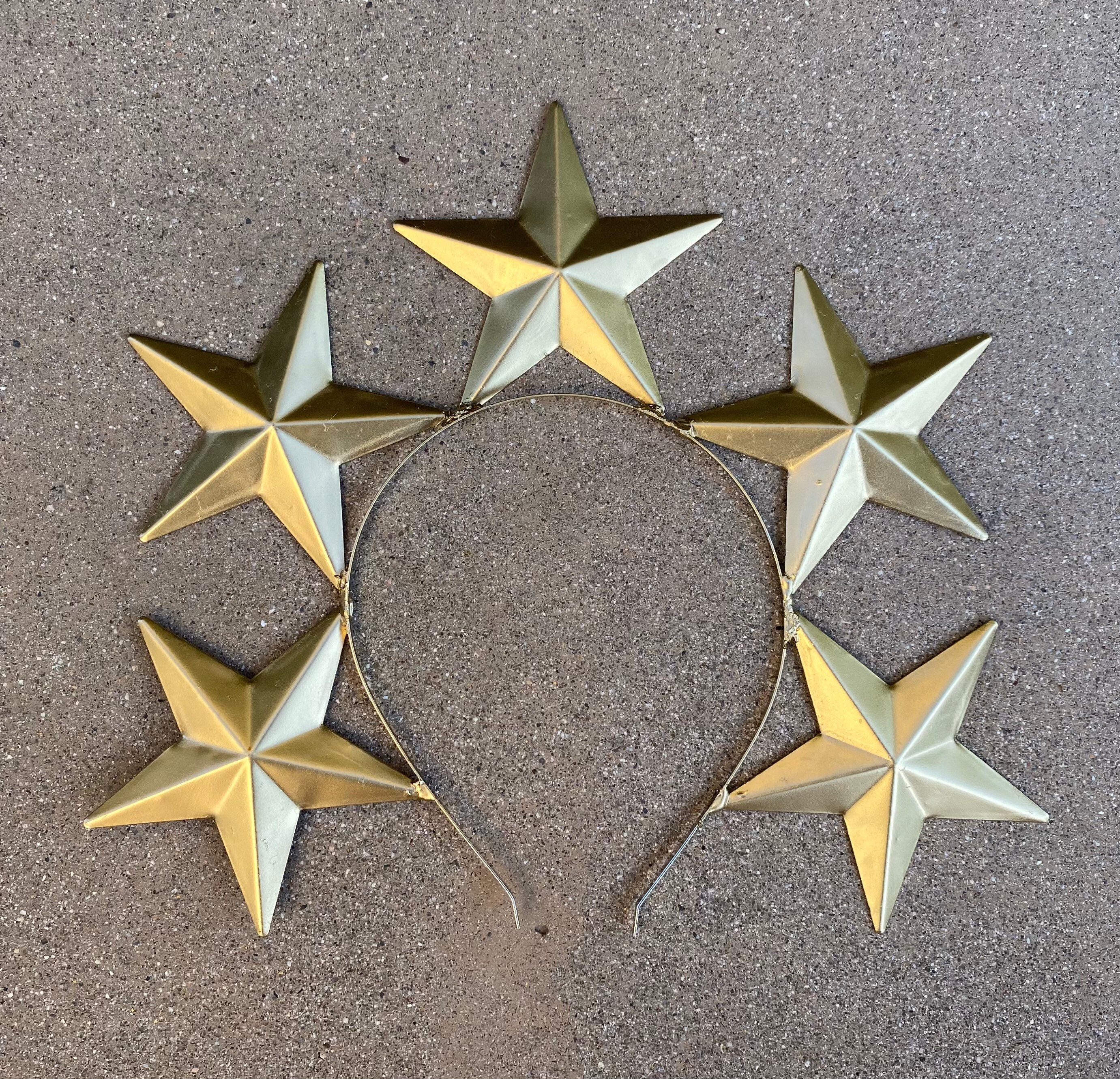 Star Halo - Gold Star Halo Crown - Sunburst Crown - Customizable - Bridal Crown - Met Gala Crown - Gold Halo - Halo Headpiece