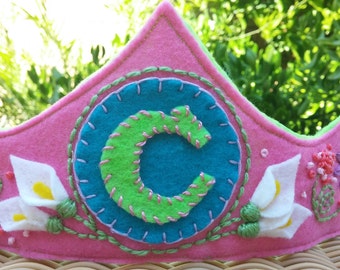 Personalized Felt Birthday Crown