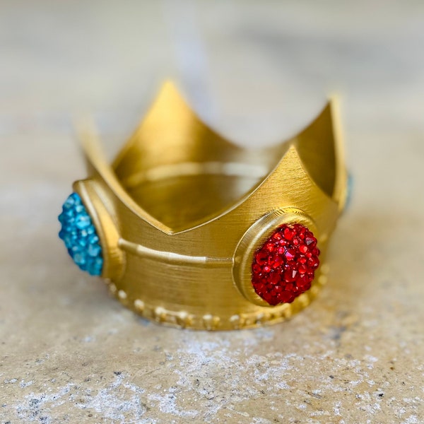 Peach Crown - Mario Bros - Princess Peaches Cosplay - Swarovski -Customizable - Super Mario Cosplay - Princess Peaches Crown - Peach Cosplay