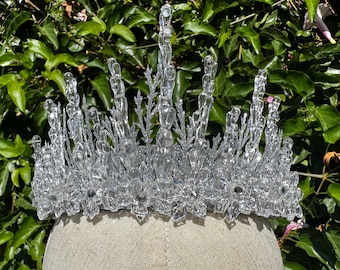 Ice Queen Crown - Ice Queen Tiara - Ice Princess Tiara - Icicle Crown - Snow Crown - White Witch Crown - Jadis Headpiece - Icicle Tiara