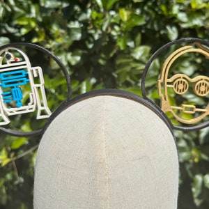 Uszy Myszki Miki Star Wars, Uszy Myszki Miki Star Wars, Uszy Myszki Miki Star Wars, Uszy Myszki Miki, Uszy Myszki Miki, Opaska Disneya, Uszy R2D2, Uszy C3PO