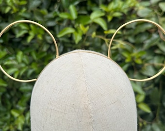 Minimalistische Mickey-oren, elegante parkoren, gouden Mickey-oren