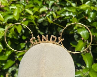 Minimalist Mickey Ears, Minimalist Minnie Ears, Wire Mickey Ears, Basic Mickey Ears, Personalized Mickey Ears Base, Minimal Ears, Park Ears