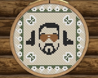 The Big Lebowski CROSS STITCH PATTERN pdf Instant Download - movie, film, Coen Brothers, Walter, quick, easy, beginner, diy, gift