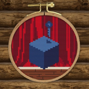 Mulholland Drive CROSS STITCH PATTERN pdf - 4" Ornament - David Lynch, easy, small, pdf, instant download