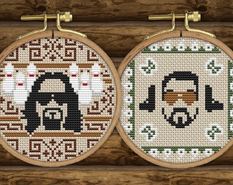 The Big Lebowski CROSS STITCH PATTERN pdf Instant Download - movie, film, Coen Brothers, The dude, Walter, quick, easy, beginner, diy, gift