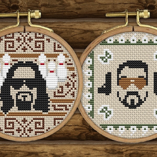 The Big Lebowski CROSS STITCH PATTERN pdf Instant Download - movie, film, Coen Brothers, The dude, Walter, quick, easy, beginner, diy, gift