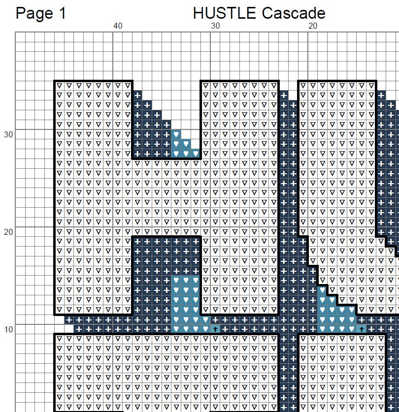 HUSTLE Cross Stitch Pattern PDF | Etsy