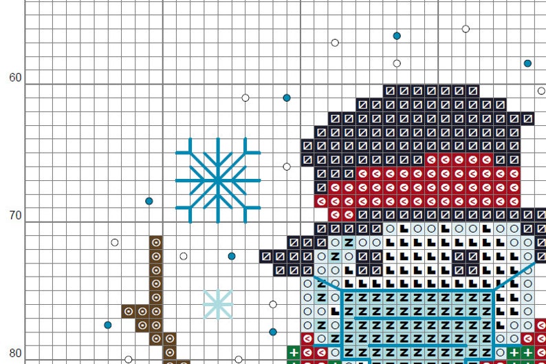 A Very Covid Christmas 2020 Ornament Snowman Cross Stitch Pattern PDF mask, coronavirus, quarantine, pandemic, gift, diy, image 2