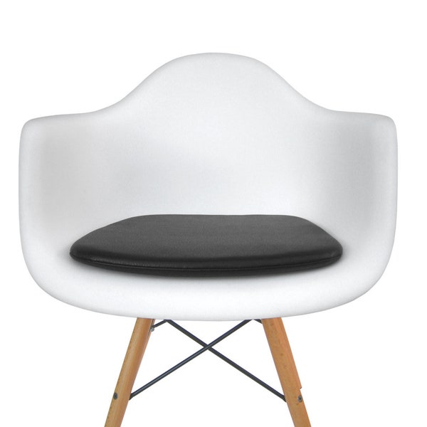 Vinyl Cushion for Eames Molded Plastic Arm Chair - Leather Like Appearance